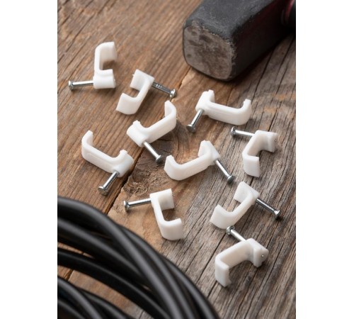 Скоба крепежная квадратная (плоская) (14мм.) (50шт.) EKF PROxima  plcn-ss-14  EKF