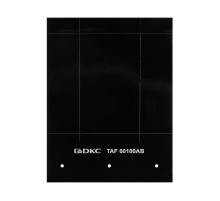 Табличка гибкая для маркировки оболочек. Клейкое основание. Винил. Чёрная  TAF60100AB  DKC