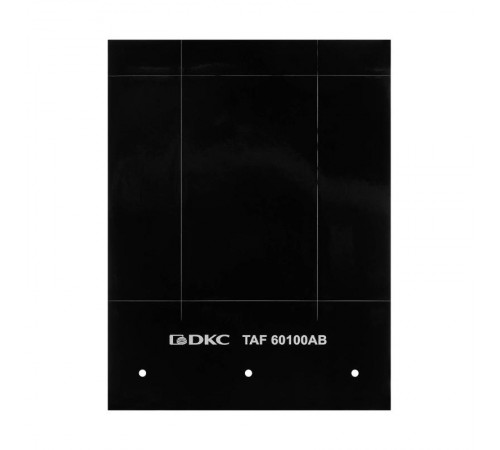 Табличка гибкая для маркировки оболочек. Клейкое основание. Винил. Чёрная  TAF60100AB  DKC