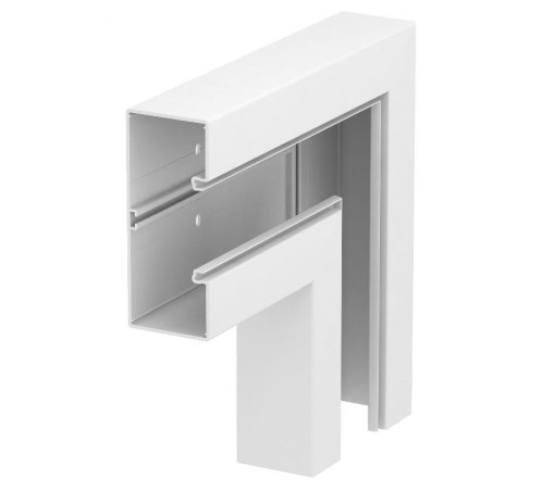 Плоский угол безгалогенового кабельного канала Rapid 80 нерегулируемый 70x170 мм (ПВХ,белый) (GKH-F70170RW)  6114340  OBO Bettermann