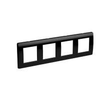 Рамка на 2+2+2+2 модуля (4-местная). черная. RAL7016  75014B  DKC