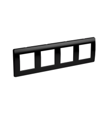 Рамка на 2+2+2+2 модуля (4-местная). черная. RAL7016  75014B  DKC