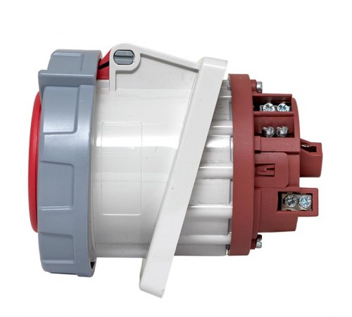 Розетка стационарная внутренняя угловая 4342 3Р+РЕ 63А 380В IP67 EKF PROxima  ps-4342-63-380  EKF