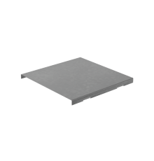 Крышка на угол внеш. верт. 50х500 мм с разворотом трассы на 180 гр. "ПЛЮС"  KVLTDplus90-50-500   КМ-профиль