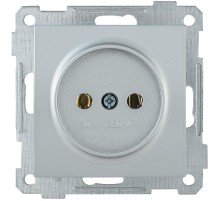 BOLERO серебряный Розетка 10А РС10-1-0-Б  ERB10-K23-10  IEK