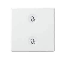 Сенсорный 2-кл выключатель с тематической маркировкой Т3, белый  8000625-030  Simon