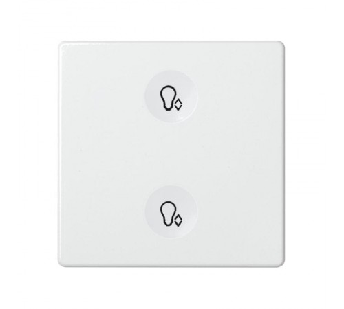 Сенсорный 2-кл выключатель с тематической маркировкой Т3, белый  8000625-030  Simon