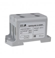 Клемма вводная силовая двойная OptiClip КВС 16-95 серая  351046  КЭАЗ