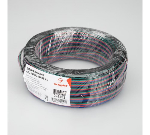 Шлейф питания ARL-18AWG-4Wire-CU  026352  Arlight