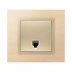 Simon 82 Накладка на телефонную розетку RJ-11, RJ-12, S82, шампань  82062-64  Simon