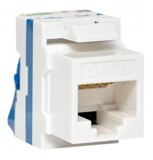 Модуль Keystone TERACOM CS Cat.6 неэкранированный 110 IDC 180 градусов самозажимной (Toolless) синий  TRCS-KSTN-RT180-6UTP-BLU  EKF