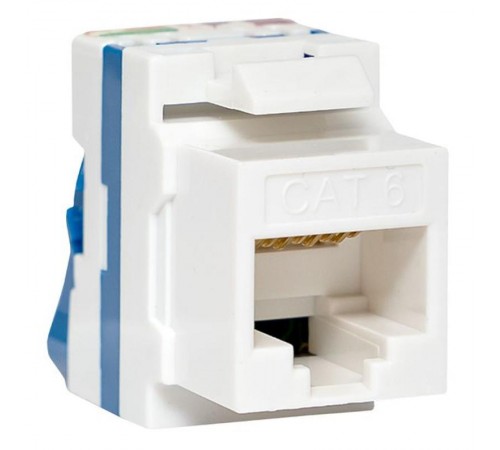 Модуль Keystone TERACOM CS Cat.6 неэкранированный 110 IDC 180 градусов самозажимной (Toolless) синий  TRCS-KSTN-RT180-6UTP-BLU  EKF