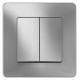 Blanca Алюминий С/У Выключатель 2-клавишный, 10А, 250B  BLNVS010503  SE