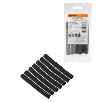 Набор трубок термоусаживаемых, клеевых "Моноцвет, черный 9,5/3,0 "  SQ0548-3207  TDM
