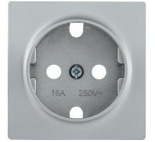 НР-1-1-БС Накладка розетка с з/к BOLERO серебряный  ENB11-R-K23  IEK