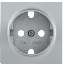 НР-1-1-БС Накладка розетка с з/к BOLERO серебряный  ENB11-R-K23  IEK