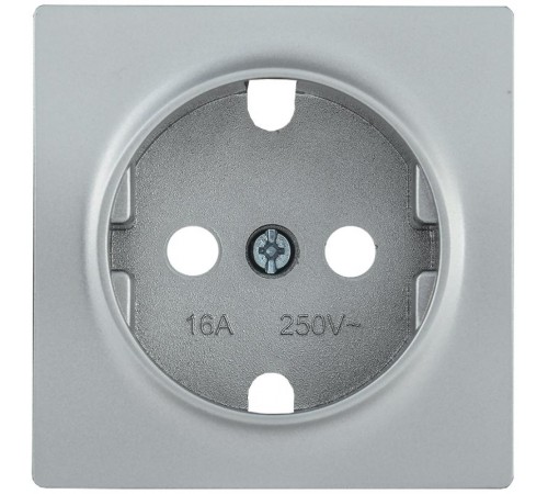 НР-1-1-БС Накладка розетка с з/к BOLERO серебряный  ENB11-R-K23  IEK