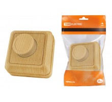 Светорегулятор поворотный RL 600Вт IP20 сосна "Ладога"  SQ1801-0409  TDM