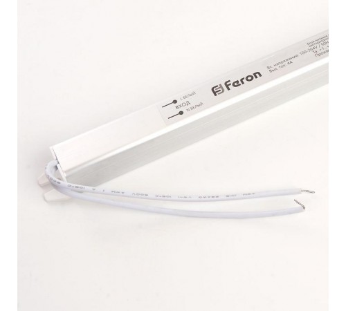 Трансформатор электронный для светодиодной ленты 48W 24V ( ультратонкий драйвер), LB001  48013  FERON