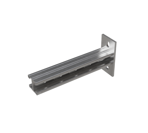 Страт-консоль двойная усиленная развернутая 41х21 L250 s:2,5 мм  2KSSUR21-250  КМ - профиль