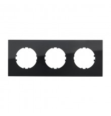 Рамка 3-постовая квадрат (черный) Vintage-Quadro  884308-1  Ecoplast