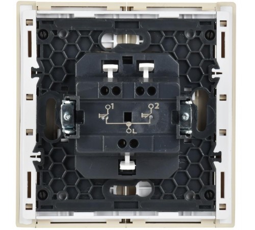 FORTE&PIANO Выключатель жалюзи 10А FP411 ваниль  FP-V15-0-10-1-K10  IEK