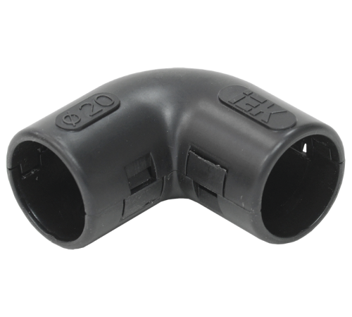 Поворот открывающийся на 90гр. CI20G  черный (5 шт/комп)  CTA10D-CIG20-K02-005  IEK