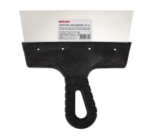 Шпатель фасадный 200 мм нержавеющая сталь, пластмассовая ручка  89-0206  REXANT