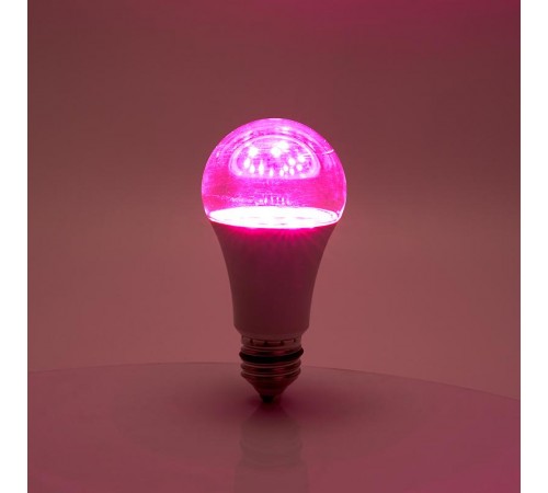 Лампа светодиодная для растений, А60 (15W) 230V E27, красно-синий спектр LB-7061  38276  FERON