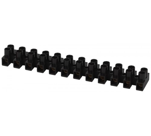 Зажим винтовой  NO-225-515 изолированный ЗВИ-нг 30А (2.5-16 мм2) 12 пар чёрный  Б0068007  ЭРА