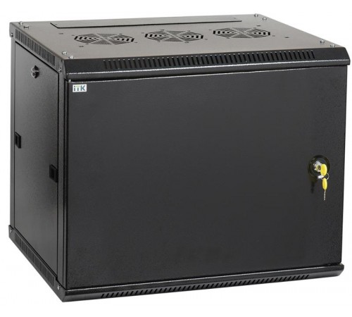 Шкаф LINEA W 6U 600x450 мм дверь металл, RAL9005  LWR5-06U64-MF  ITK