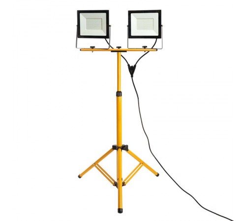 Прожектор светодиодный LL-505 2*100W 6400К 220V черный IP65 (на штативе)  48506  FERON