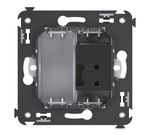 USB зарядное устройство в стену, "Avanti", "Закаленная сталь"  4404543  DKC