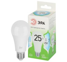 Лампа светодиодная  GREEN LINE LED A60-25W-840-E27 GL E27 25 Вт груша яркий белый свет  Б0067117  ЭРА