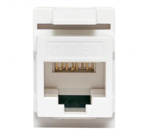 Модуль Keystone TERACOM CS Cat.6A неэкранированный 110 IDC 180 градусов самозажимной (Toolless) оранжевый  TRCS-KSTN-RT180-6AUTP-OR  EKF