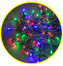 Гирлянда световая  NGF-S01-100RGBY-5-6.5m-230-C8-G-IP20  61803  Navigator