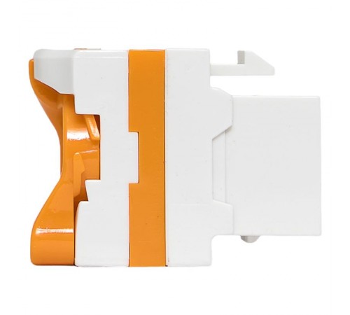 Модуль Keystone TERACOM CS Cat.6A неэкранированный 110 IDC 180 градусов самозажимной (Toolless) оранжевый  TRCS-KSTN-RT180-6AUTP-OR  EKF