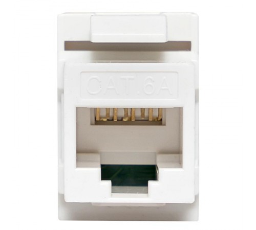 Модуль Keystone TERACOM CS Cat.6A неэкранированный 110 IDC 180 градусов самозажимной (Toolless) оранжевый  TRCS-KSTN-RT180-6AUTP-OR  EKF