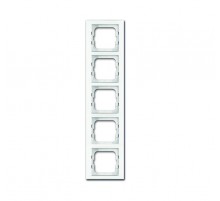 Рамка 5-постовая, серия axcent, цвет белое стекло  1754-0-4441   2CKA001754A4441  ABB