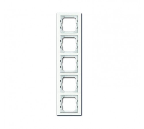 Рамка 5-постовая, серия axcent, цвет белое стекло  1754-0-4441   2CKA001754A4441  ABB