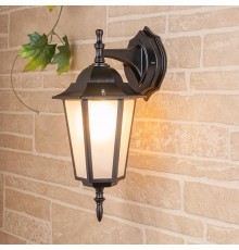 Светильник садово-парковый настенный 1004D черный (GL 1004D)  a035740  Elektrostandard