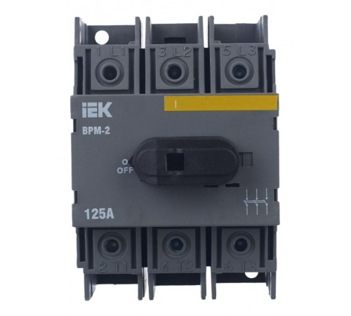 Выключатель-разъединитель модульный ВРМ-2 3P 125А  MVR20-3-125  IEK