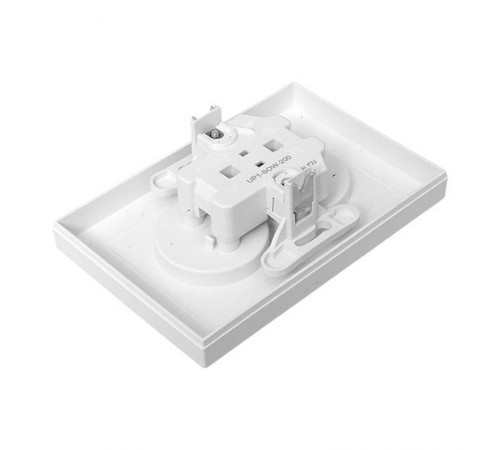 Механизм розетки двойной, 16А, без заземления, без шторок, с рамкой, белый Эпика EKF  UP1-SOW-200  EKF