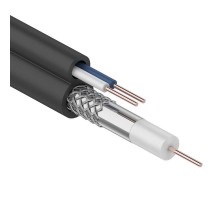 Кабель ККСВ-П +2х0,5мм, (бухта 305м), черный  01-4004  REXANT