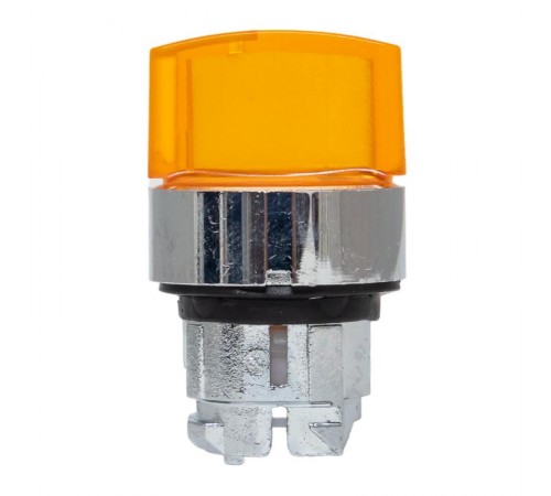 Исполнительный механизм переключателя ХB4 желтый на 3 положения возвратный без фиксации, с подсветкой с короткой ручкой EKF PROxima    XB4BD3L-Y   E