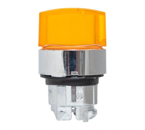 Исполнительный механизм переключателя ХB4 желтый на 3 положения возвратный без фиксации, с подсветкой с короткой ручкой EKF PROxima    XB4BD3L-Y   E