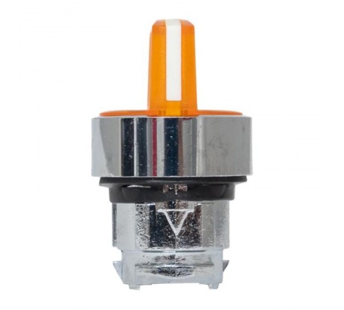 Исполнительный механизм переключателя ХB4 желтый на 3 положения возвратный без фиксации, с подсветкой с короткой ручкой EKF PROxima    XB4BD3L-Y   E