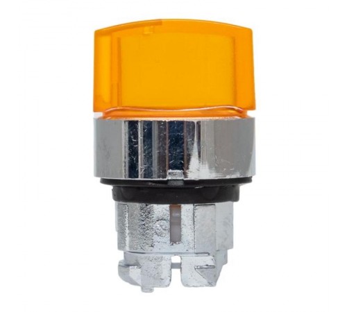 Исполнительный механизм переключателя ХB4 желтый на 3 положения возвратный без фиксации, с подсветкой с короткой ручкой EKF PROxima    XB4BD3L-Y   E