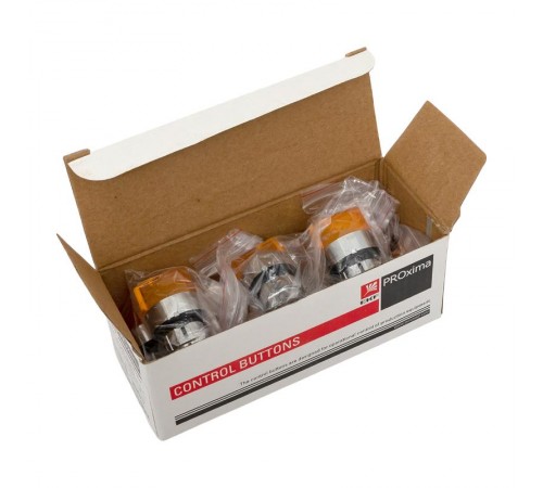 Исполнительный механизм переключателя ХB4 желтый на 3 положения возвратный без фиксации, с подсветкой с короткой ручкой EKF PROxima    XB4BD3L-Y   E