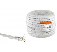 Ретро провод "Эко" TV + Internet витой, белый (45м)  SQ2803-0001  TDM